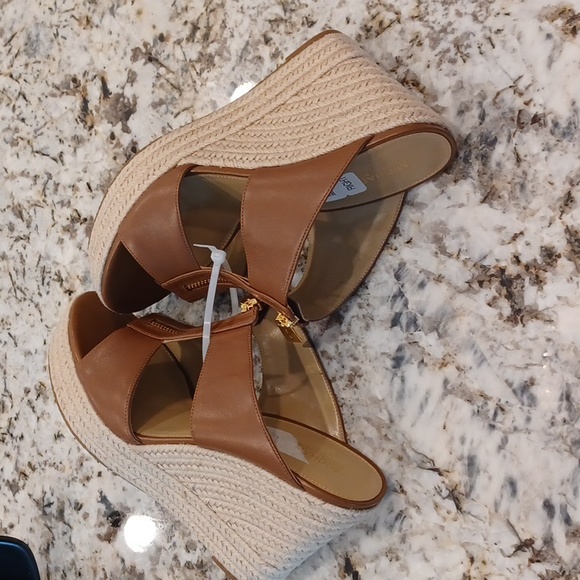 NEW Michael Kors Logo Bradley Mule Espadrille Wedge Sandal SZ 10 - Picture 11 of 15